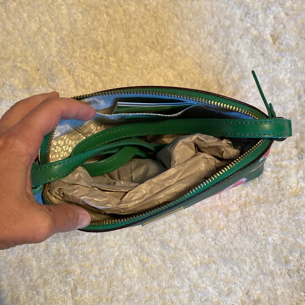 Kate Spade green floral purse - Picture 2 of 4